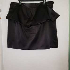Black trendy peplum skirt